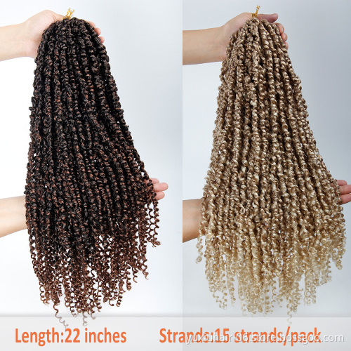 passion twist crochet hair 22 inches braiding hair for women wholesale synthetic crochet braid hair